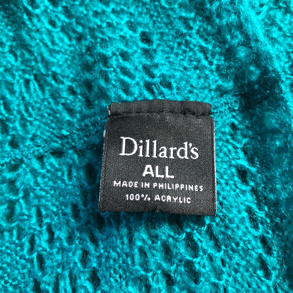Turquoise Infinity Scarf - Picture 3 of 6